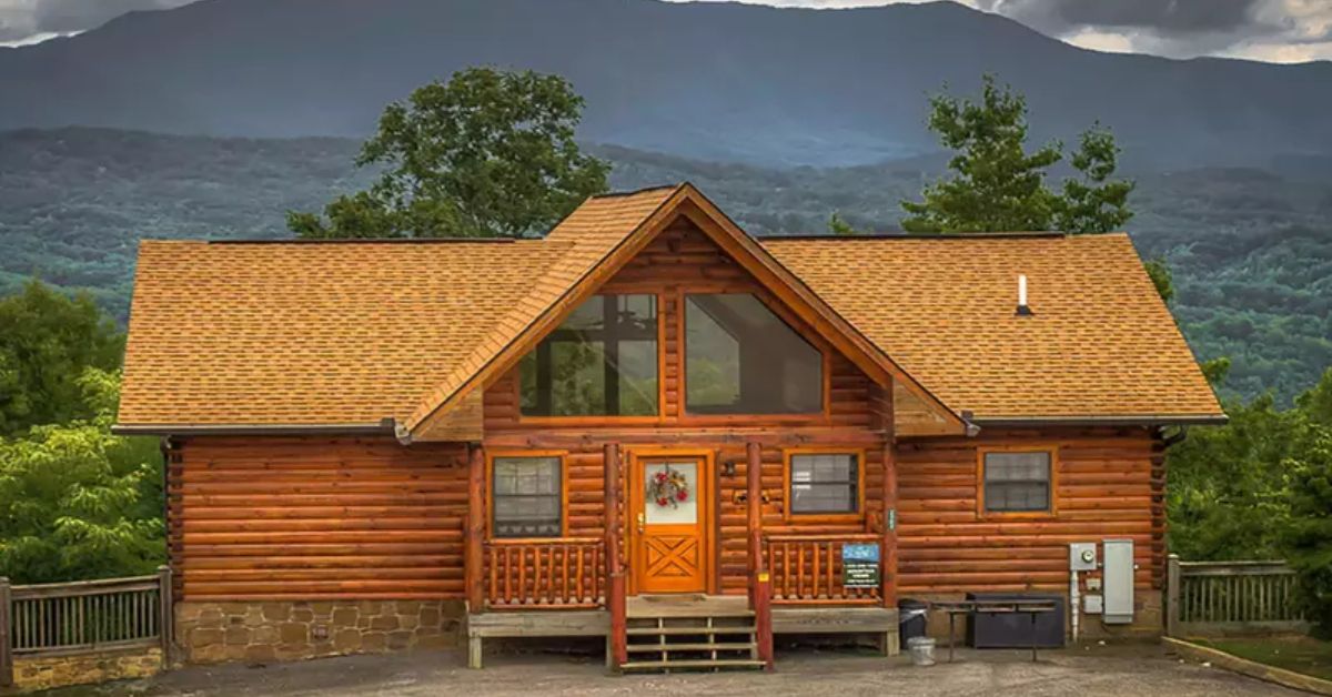 Cabin rentals with mountain and forest views